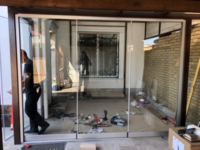 Раздвижная система Sliding Slim, зимний сад в частном доме г. Черноморск