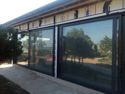 Подъемно-сдвижная раздвижная, тёплая система Куртоглу, беседка поселок Лески