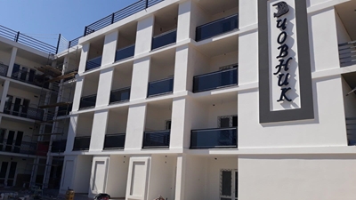 Затока база отдыха Човнык, ограждения: стекло в Алюминиевый профиль