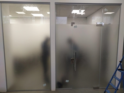 Перегородки из стекла, ПриватБанк Одесса, Днепропетровская дорога.